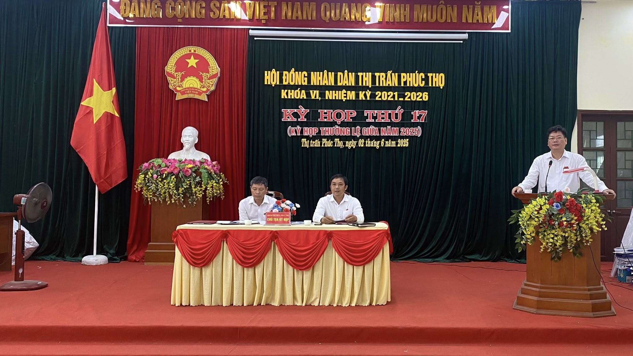 HỘI ĐỒNG NHÂN DÂN THỊ TRẤN PHÚC THỌ TỔ CHỨC KỲ HỌP THỨ 17 - KỲ HỌP THƯỜNG LỆ GIỮA NĂM 2025